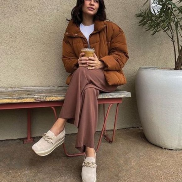 Dolce Vita Jhenee perforated slip on sneakers with chain. Dune Suede. - Picture 3 of 5